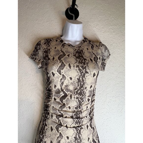 Stockholm Atelier & Other Stories  Snake print sheer mesh dress sz US 2 - Picture 2 of 12